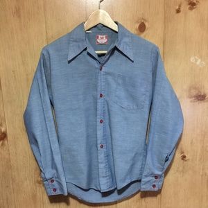 Vintage 60's/70's Style Button Up Shirt
